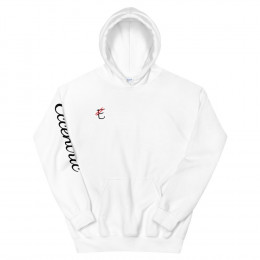 "Collection Two" White Logo Hoodie