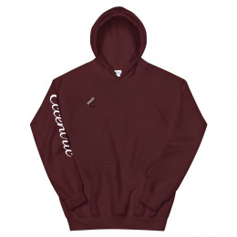 "Collection Two" Maroon Logo Hoodie